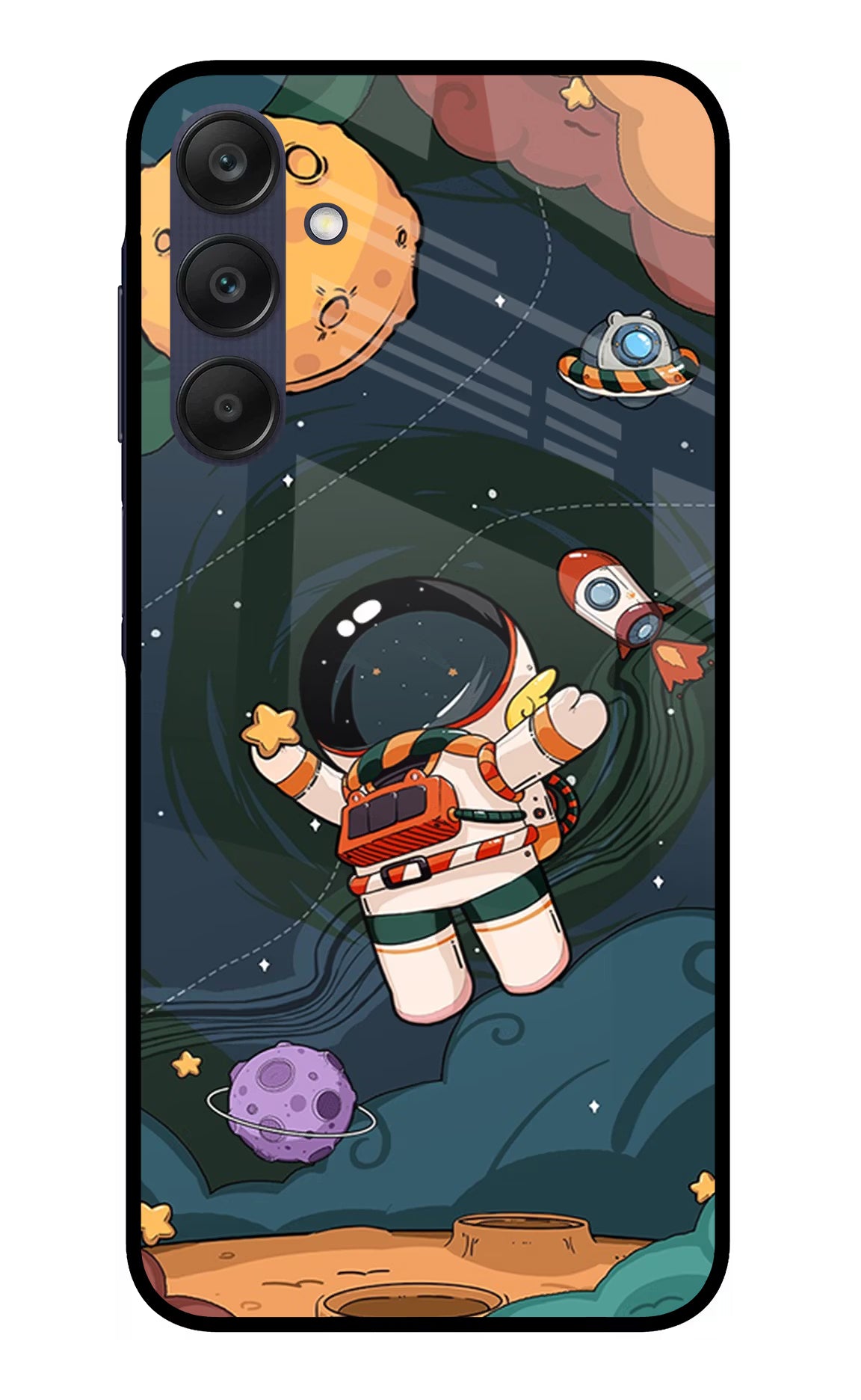 Cartoon Astronaut Case for Samsung A25 5G by Casekaro