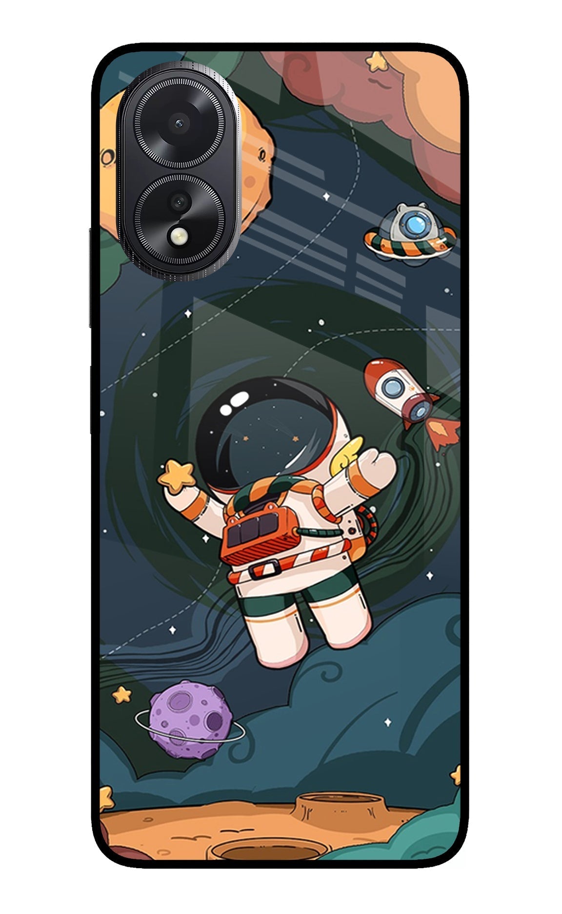 Cartoon Astronaut Case for Oppo A18/Oppo A38