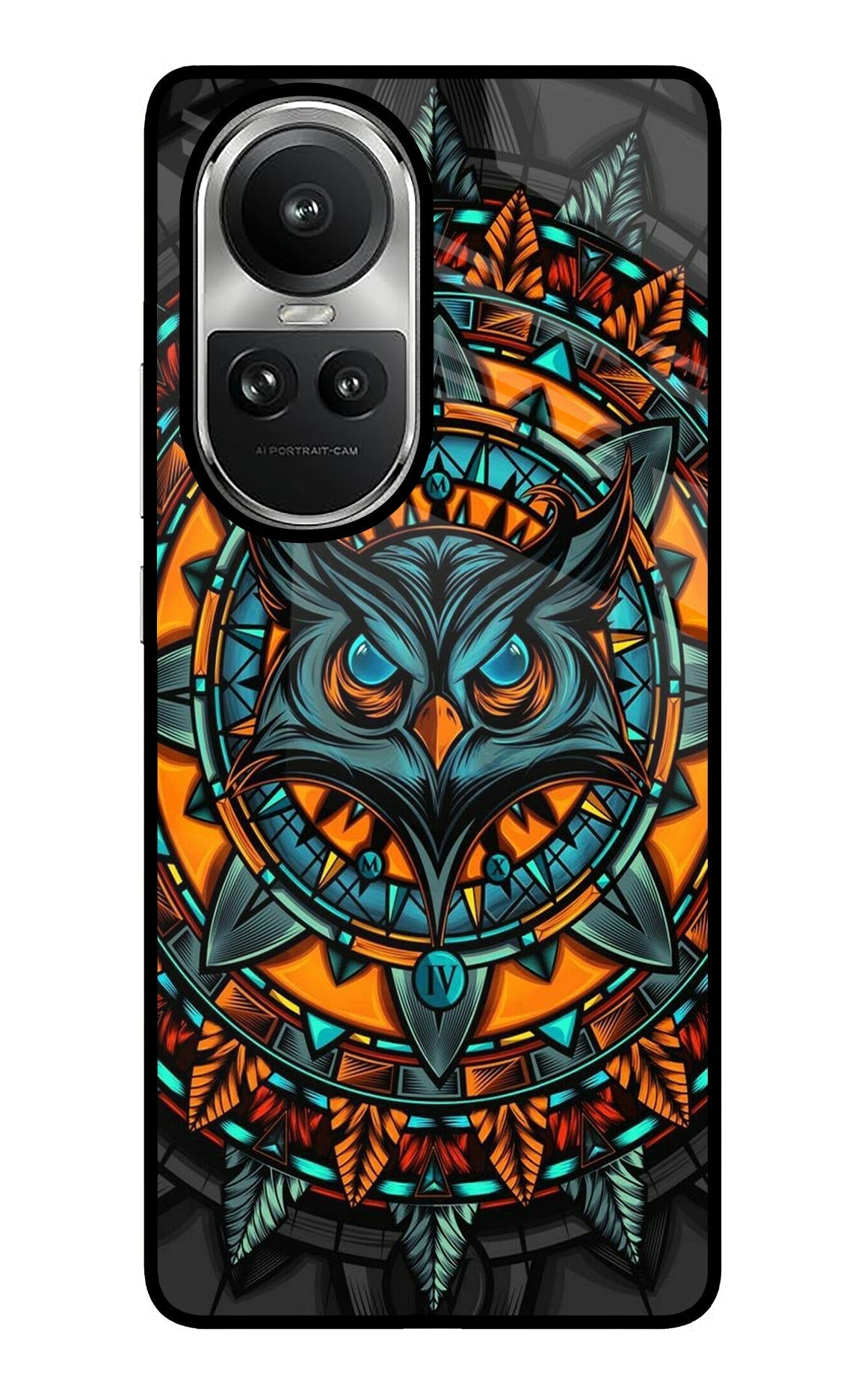 Angry Owl Art Case for Oppo Reno10 5G/10 Pro 5G