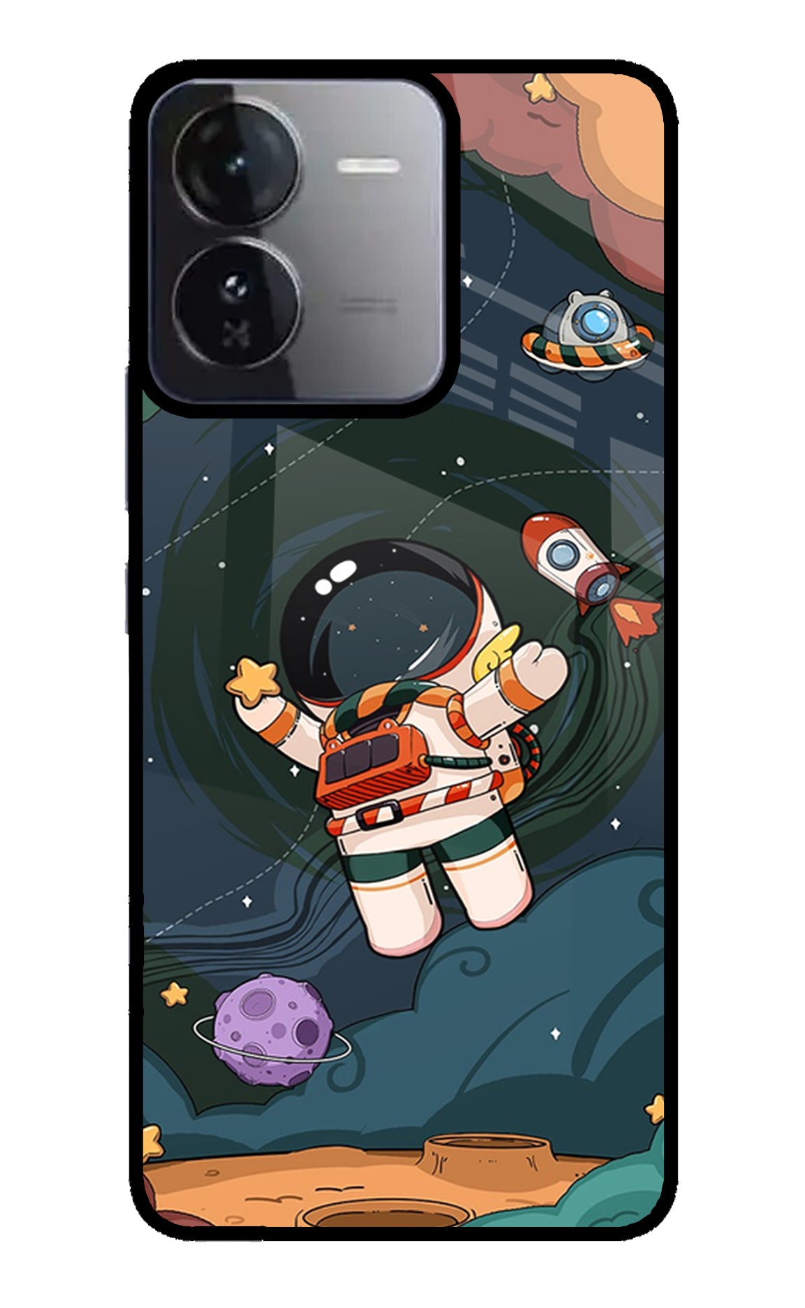 Cartoon Astronaut Case for iQOO Z9 5G