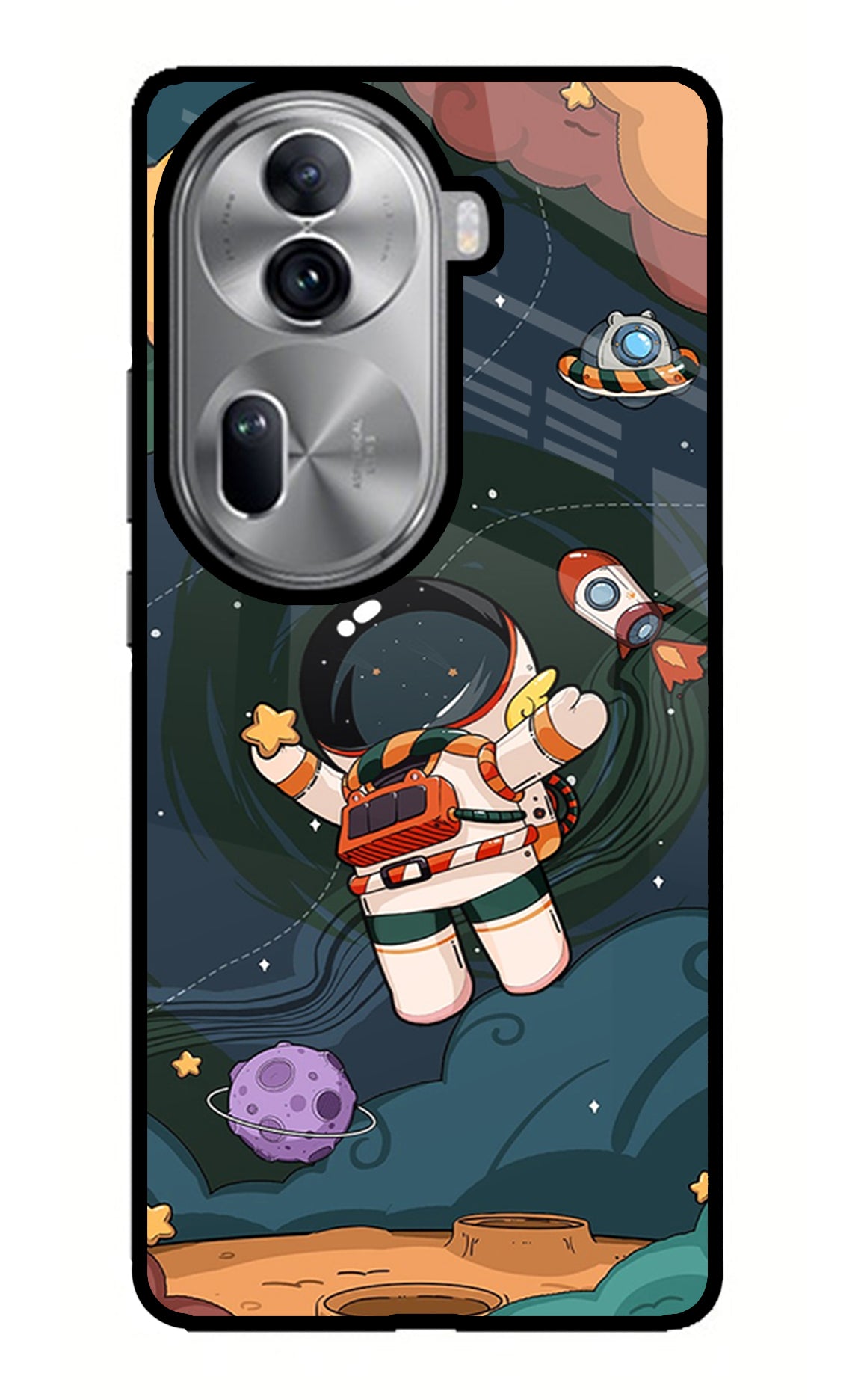 Cartoon Astronaut Case for Oppo Reno11 Pro 5G