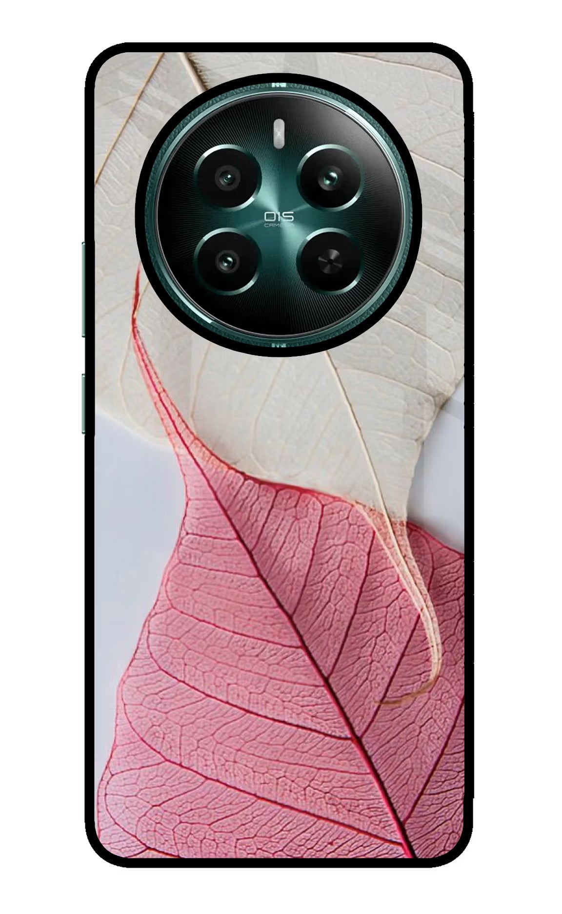 White Pink Leaf Case for Realme P1 5G by Casekaro