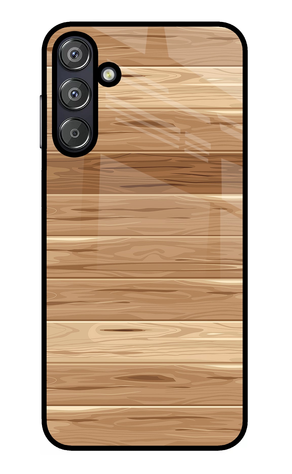 Wooden Vector Samsung F15 5G Glass Case