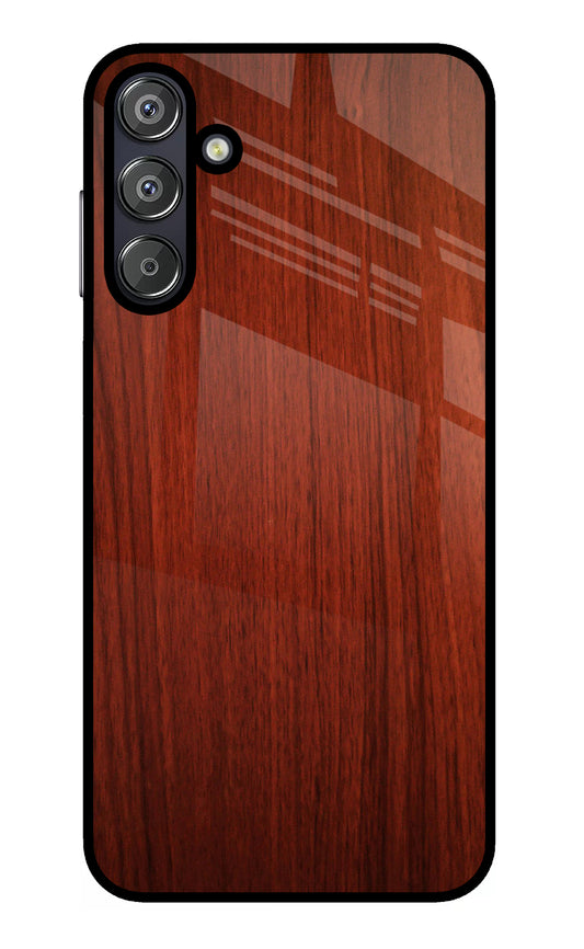 Wooden Plain Pattern Samsung F15 5G Glass Case