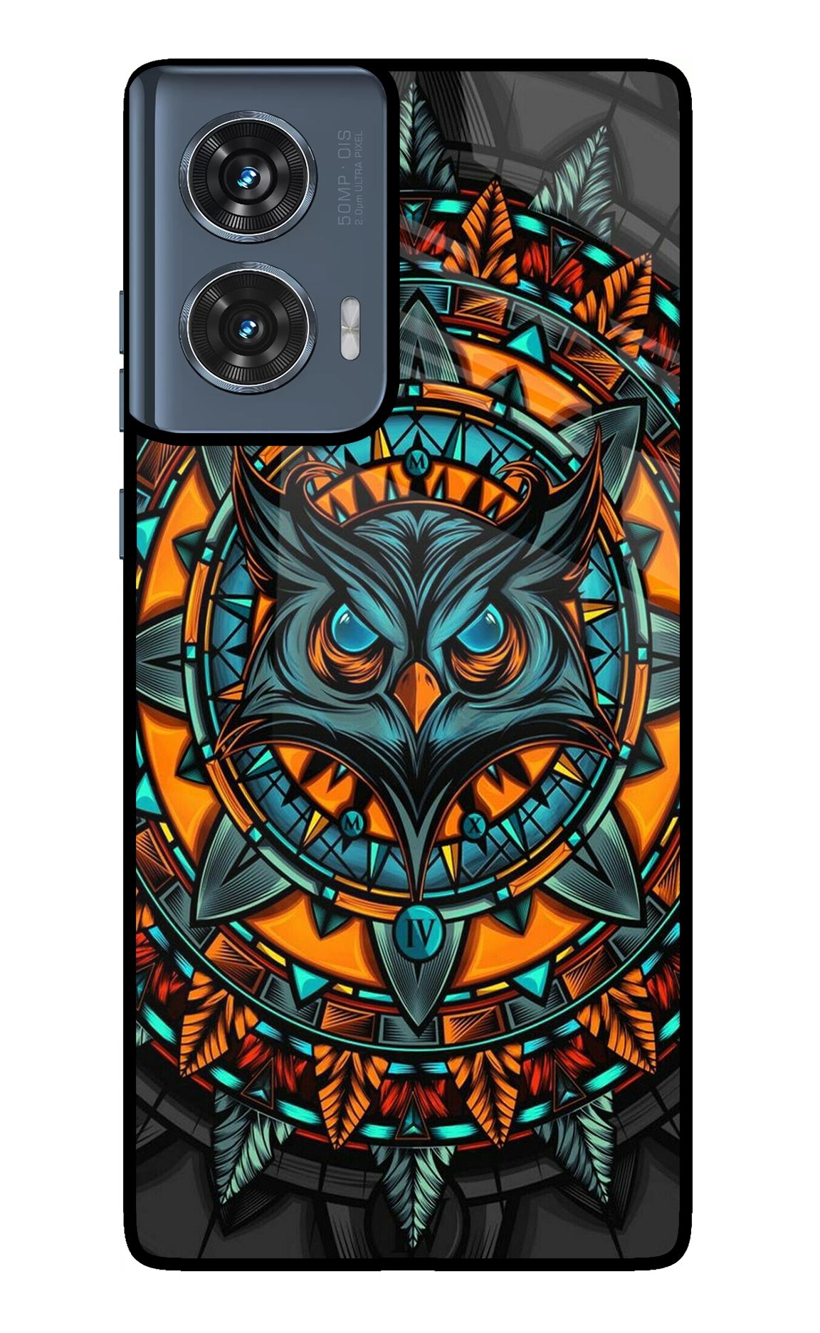 Angry Owl Art Case for Moto Edge 50 Fusion