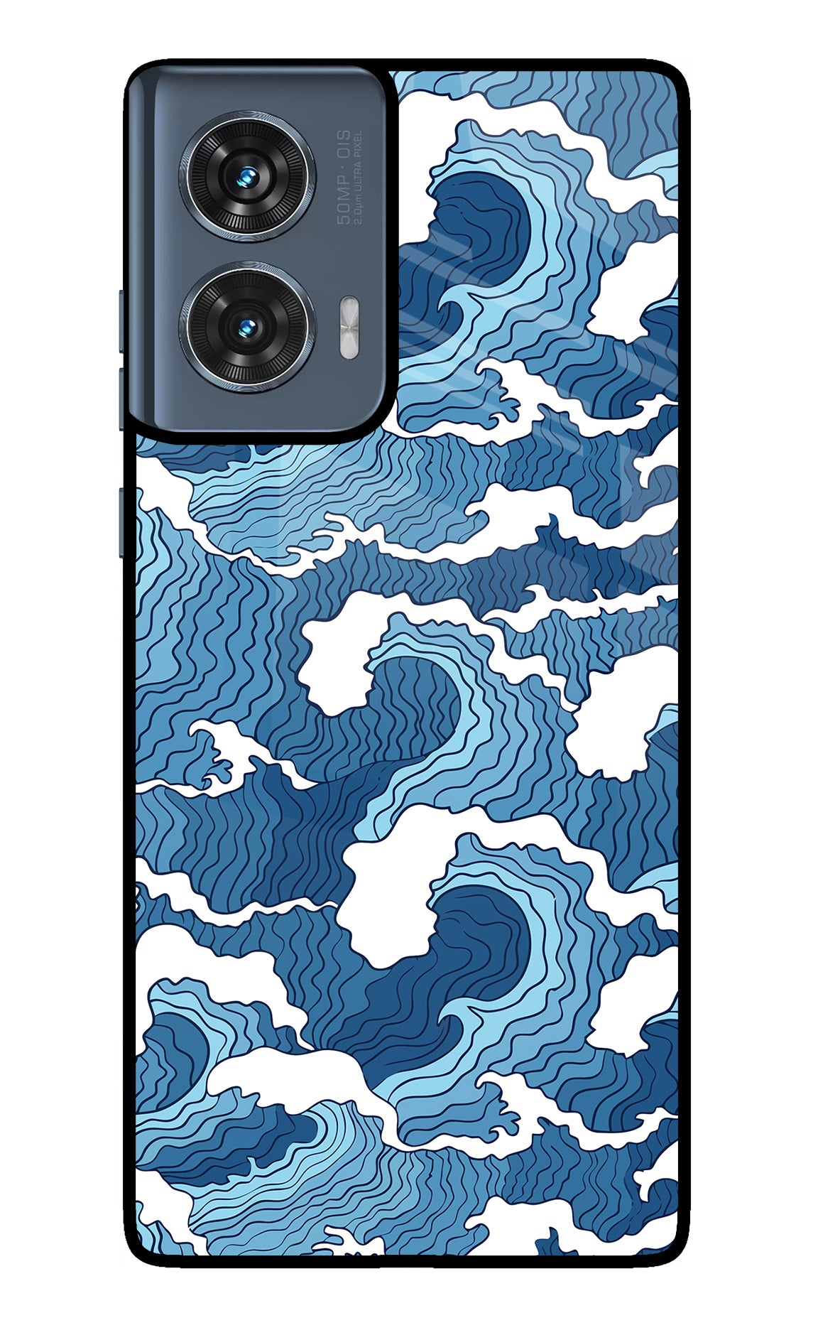 Blue Waves Case for Moto Edge 50 Fusion