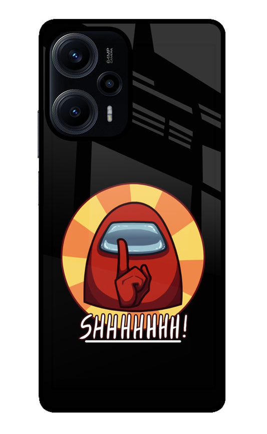 Among Us Shhh! Poco F5 5G Glass Case