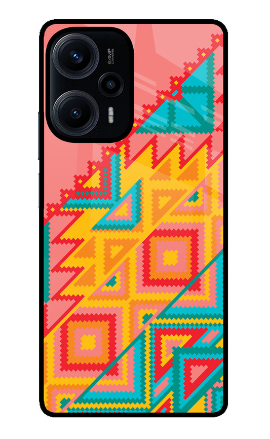 Aztec Tribal Poco F5 5G Glass Case