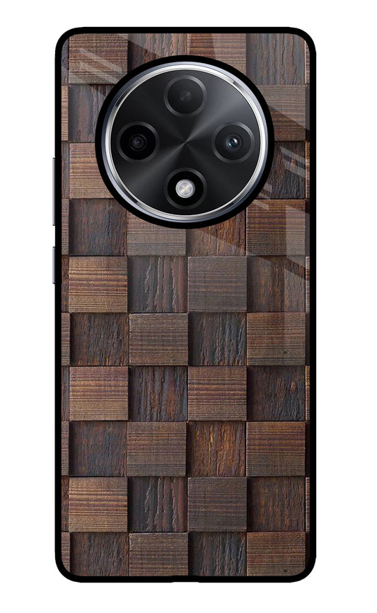 Wooden Cube Design Oppo F27 Pro Plus Glass Case