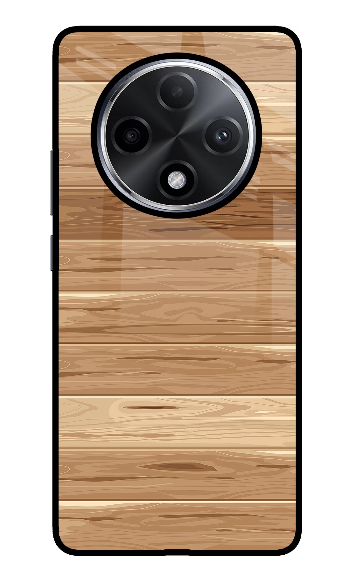 Wooden Vector Oppo F27 Pro Plus Glass Case