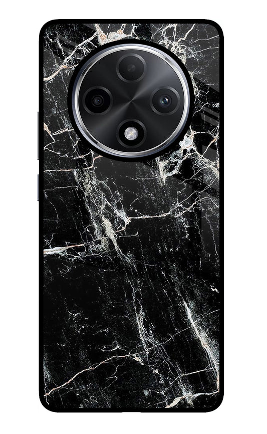 Black Marble Texture Oppo F27 Pro Plus Glass Case