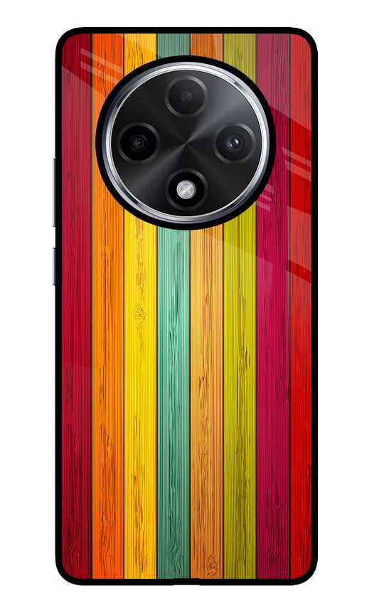 Multicolor Wooden Oppo F27 Pro Plus Glass Case