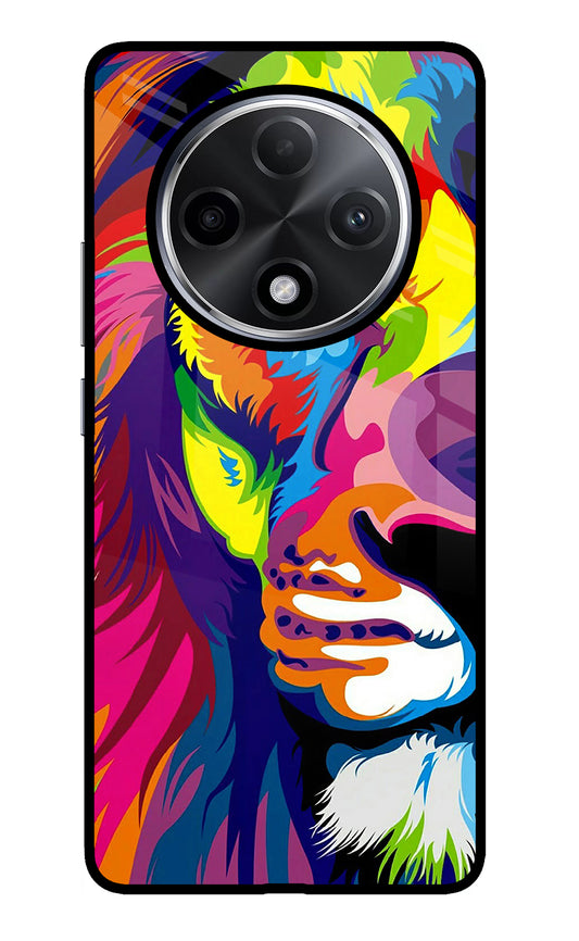 Lion Half Face Oppo F27 Pro Plus Glass Case