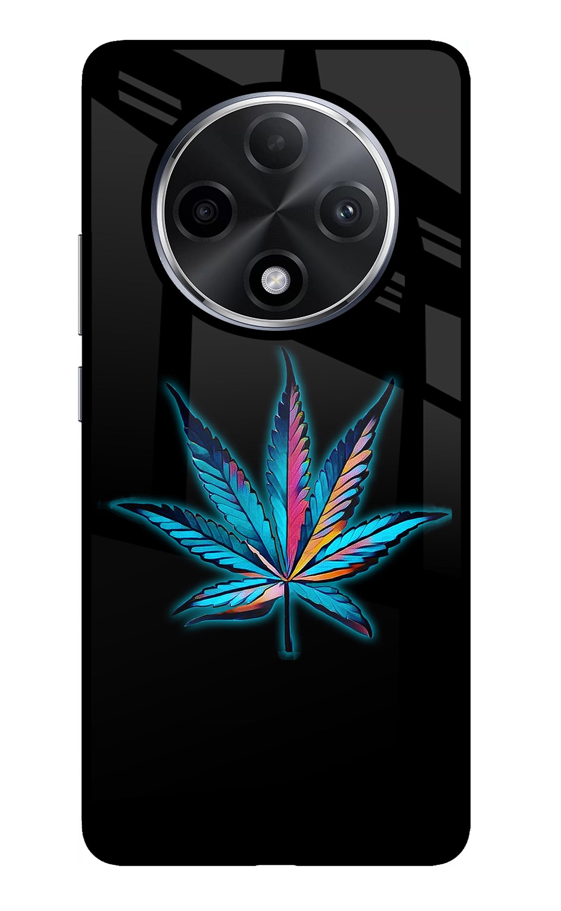 Weed Oppo F27 Pro Plus Glass Case