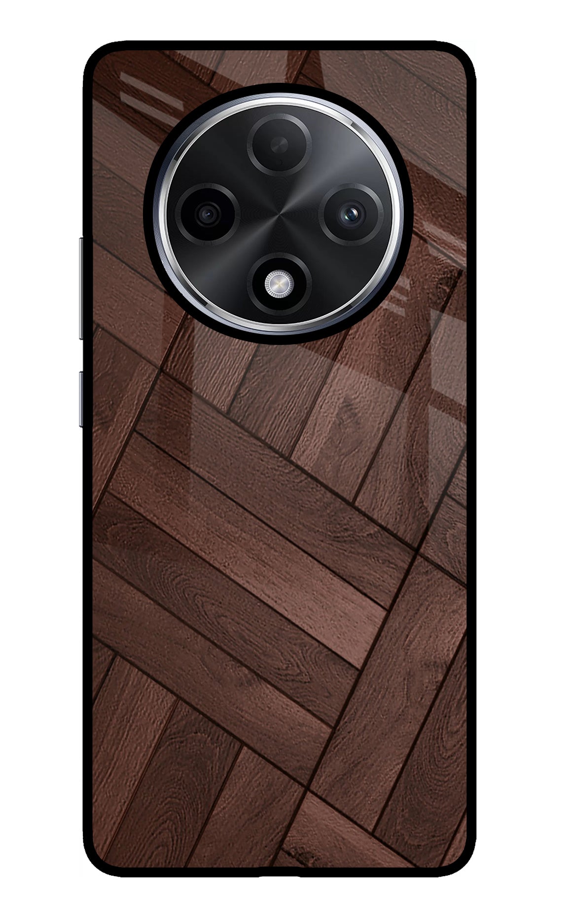 Wooden Texture Design Oppo F27 Pro Plus Glass Case