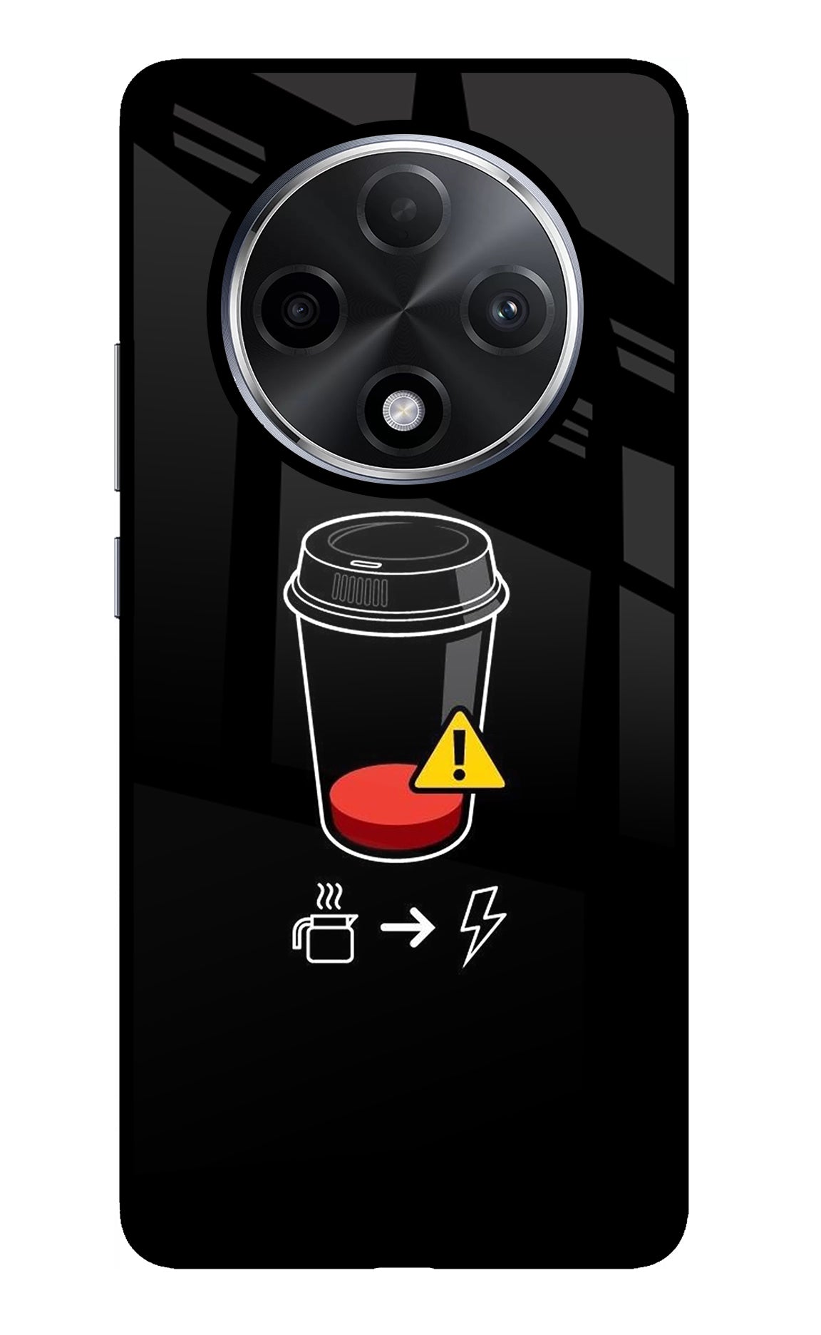 Coffee Oppo F27 Pro Plus Glass Case