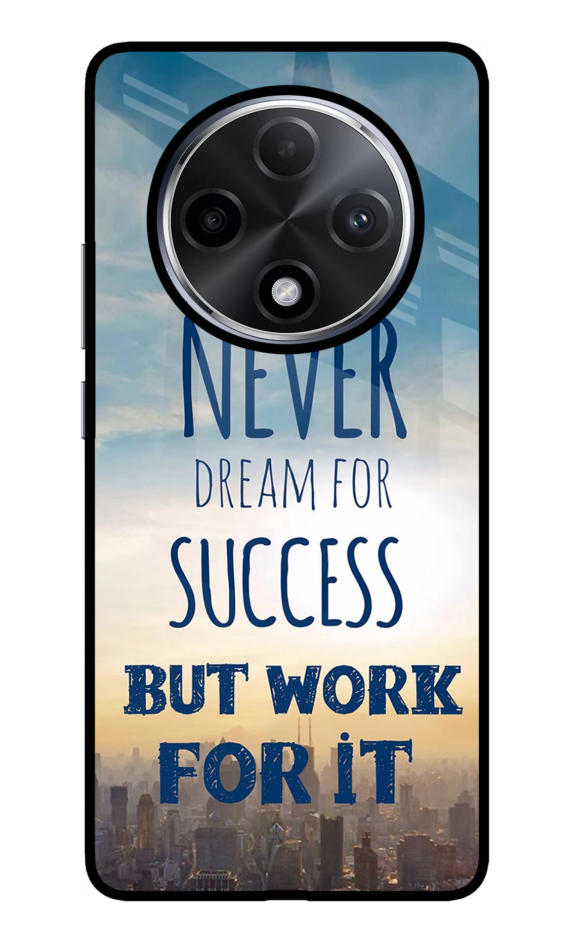 Never Dream For Success But Work For It Oppo F27 Pro Plus Glass Case