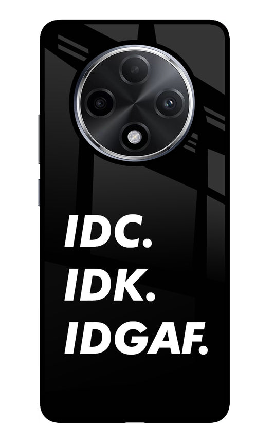 Idc Idk Idgaf Oppo F27 Pro Plus Glass Case