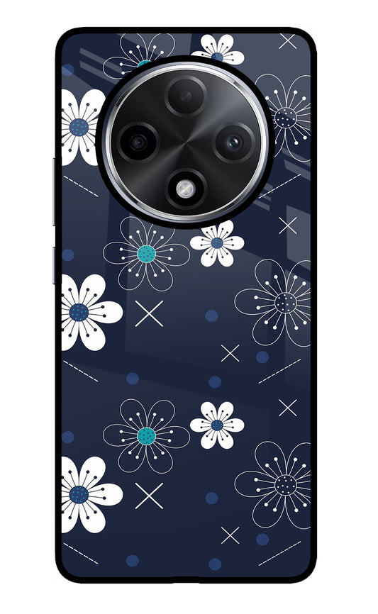 Flowers Oppo F27 Pro Plus Glass Case