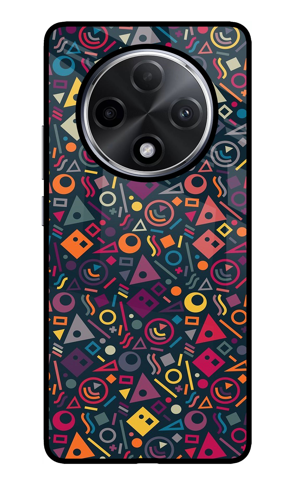 Geometric Abstract Oppo F27 Pro Plus Glass Case
