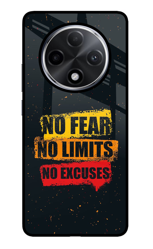 No Fear No Limits No Excuse Oppo F27 Pro Plus Glass Case