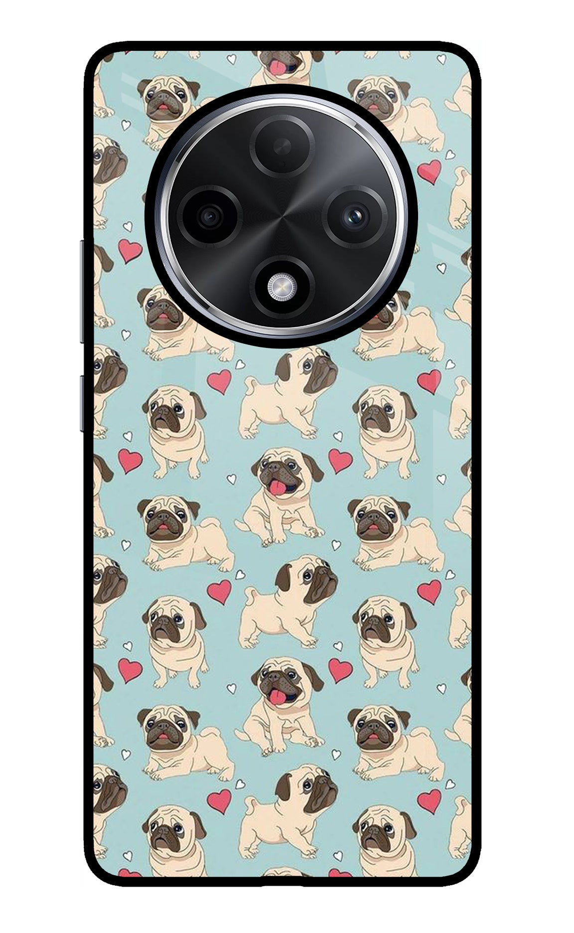 Pug Dog Oppo F27 Pro Plus Glass Case