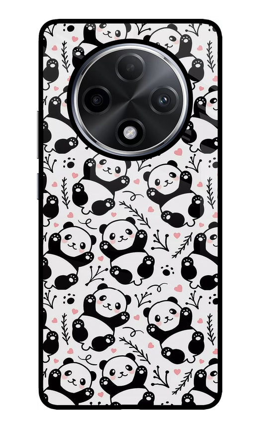 Cute Panda Oppo F27 Pro Plus Glass Case