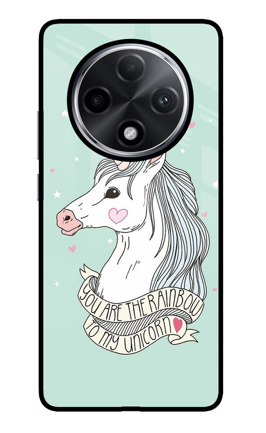 Unicorn Wallpaper Oppo F27 Pro Plus Glass Case