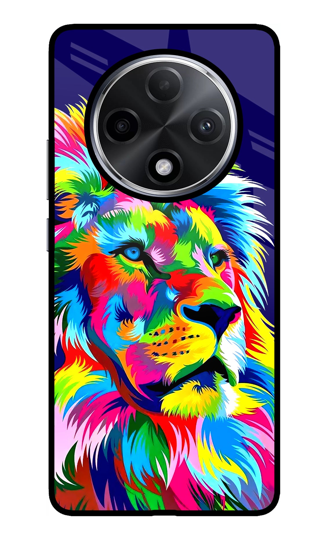 Vector Art Lion Oppo F27 Pro Plus Glass Case