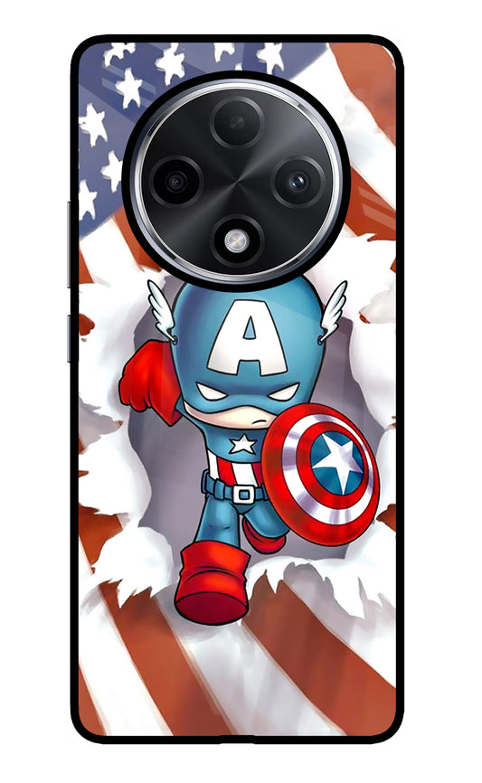 Captain America Oppo F27 Pro Plus Glass Case