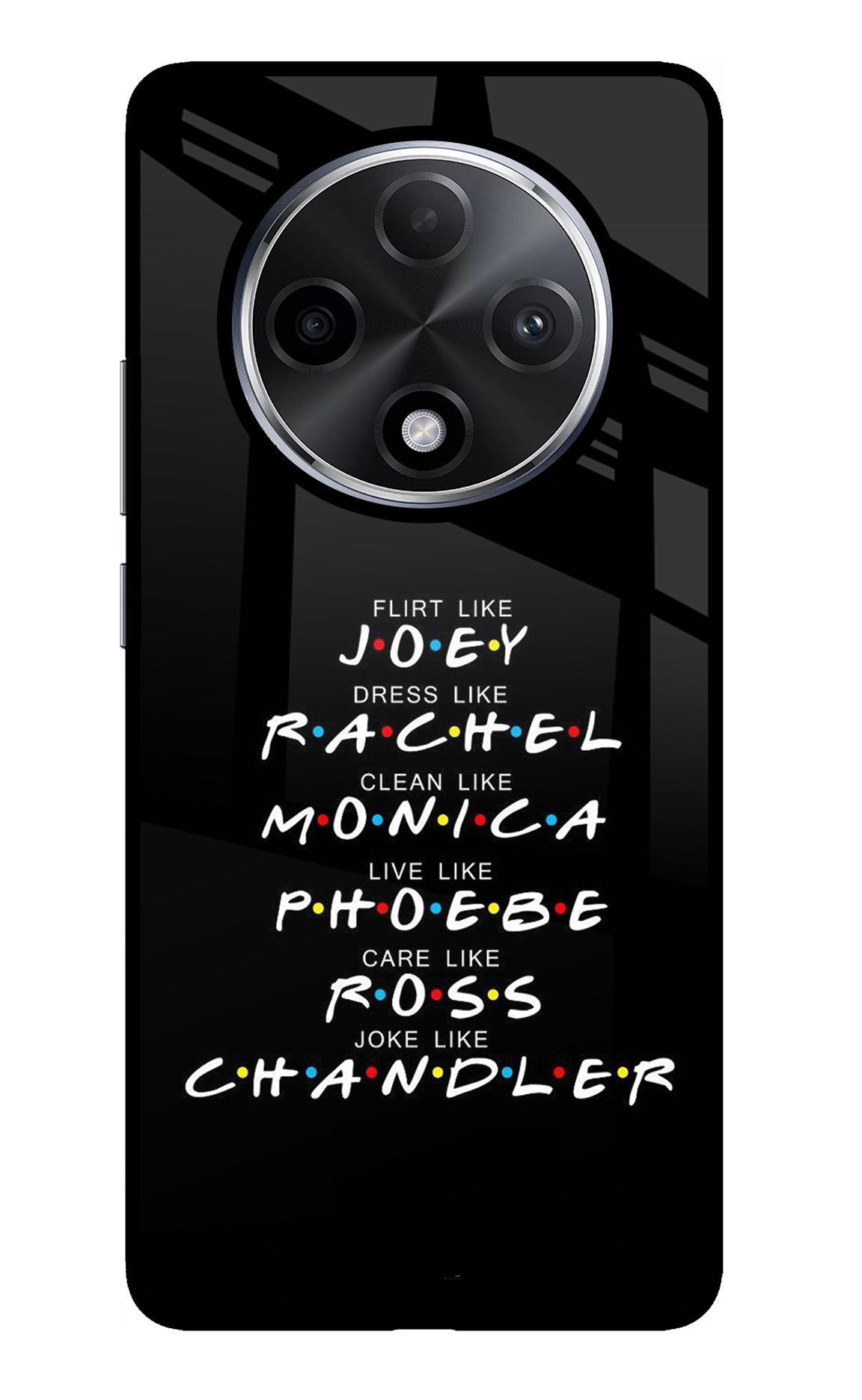 FRIENDS Character Oppo F27 Pro Plus Glass Case