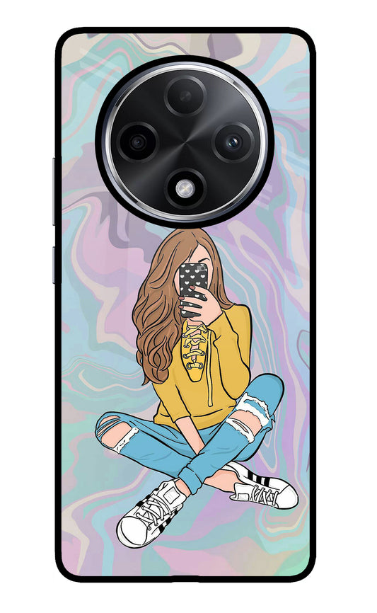 Selfie Girl Oppo F27 Pro Plus Glass Case