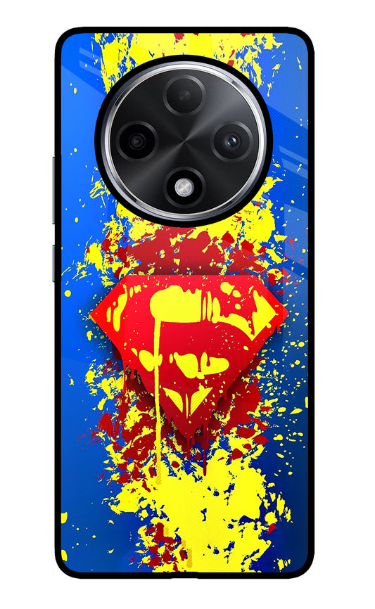 Superman logo Oppo F27 Pro Plus Glass Case