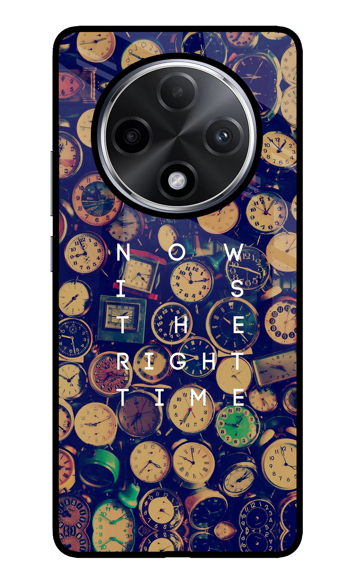 Now is the Right Time Quote Oppo F27 Pro Plus Glass Case