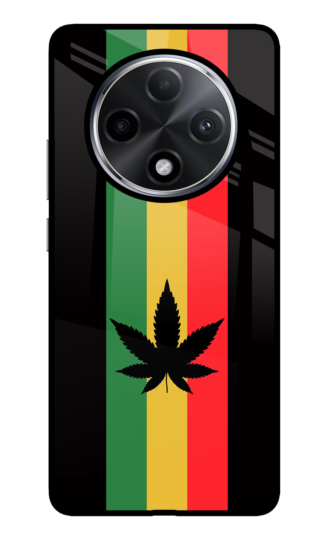 Weed Flag Oppo F27 Pro Plus Glass Case