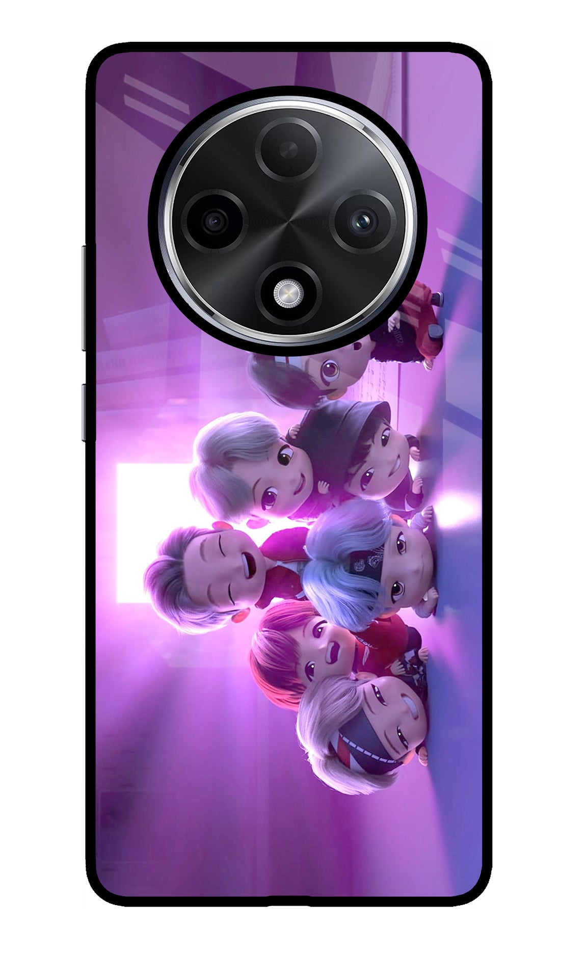 BTS Chibi Oppo F27 Pro Plus Glass Case