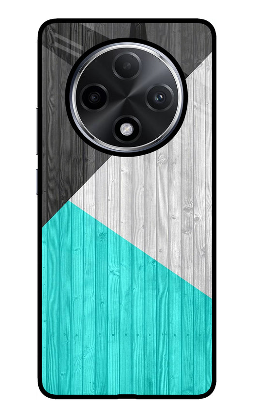 Wooden Abstract Oppo F27 Pro Plus Glass Case