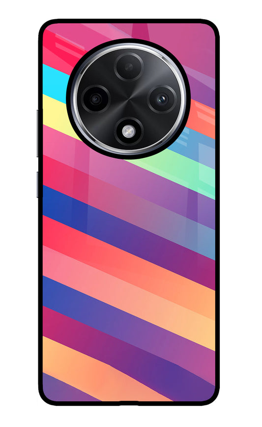 Stripes color Oppo F27 Pro Plus Glass Case