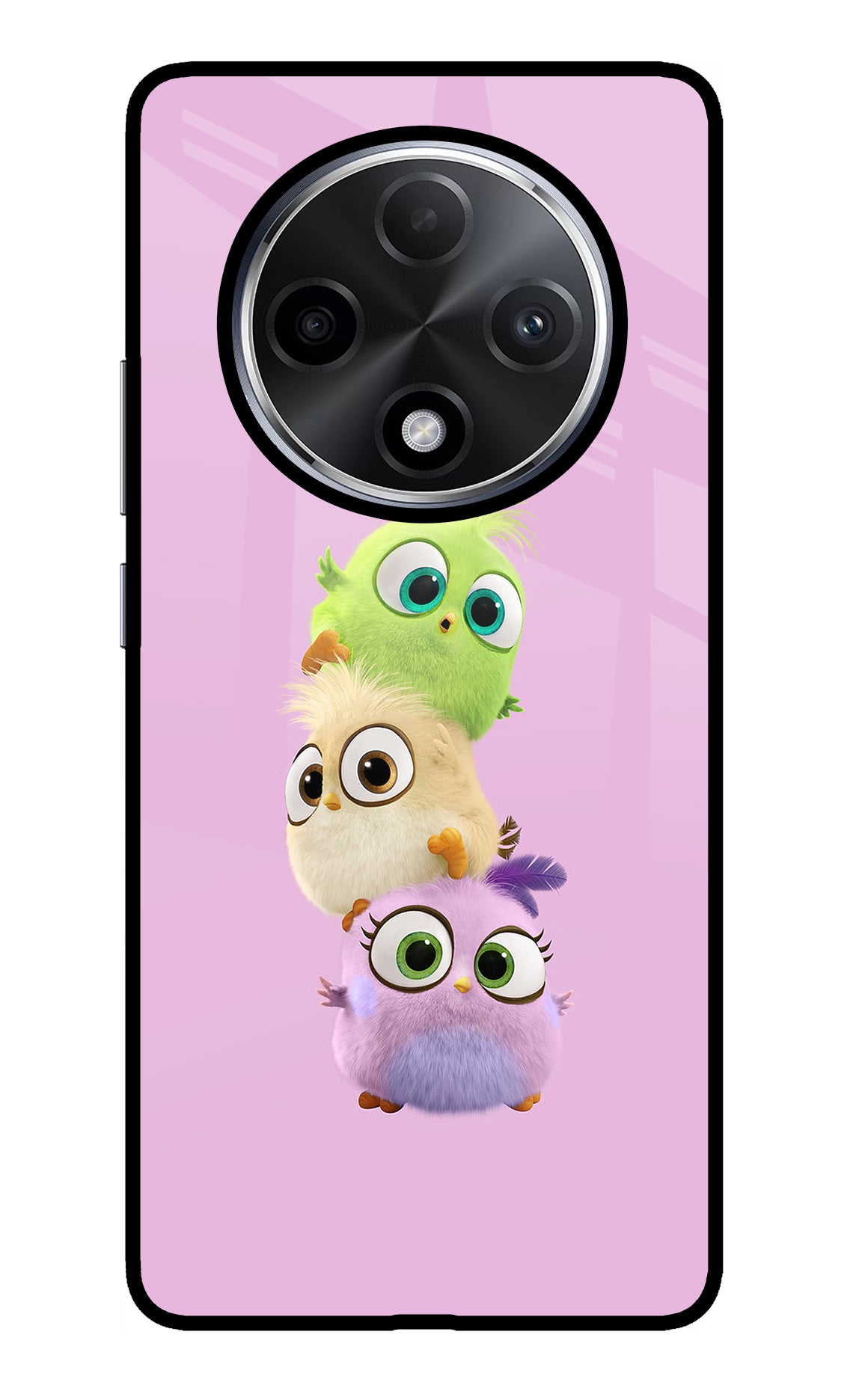 Cute Little Birds Oppo F27 Pro Plus Glass Case