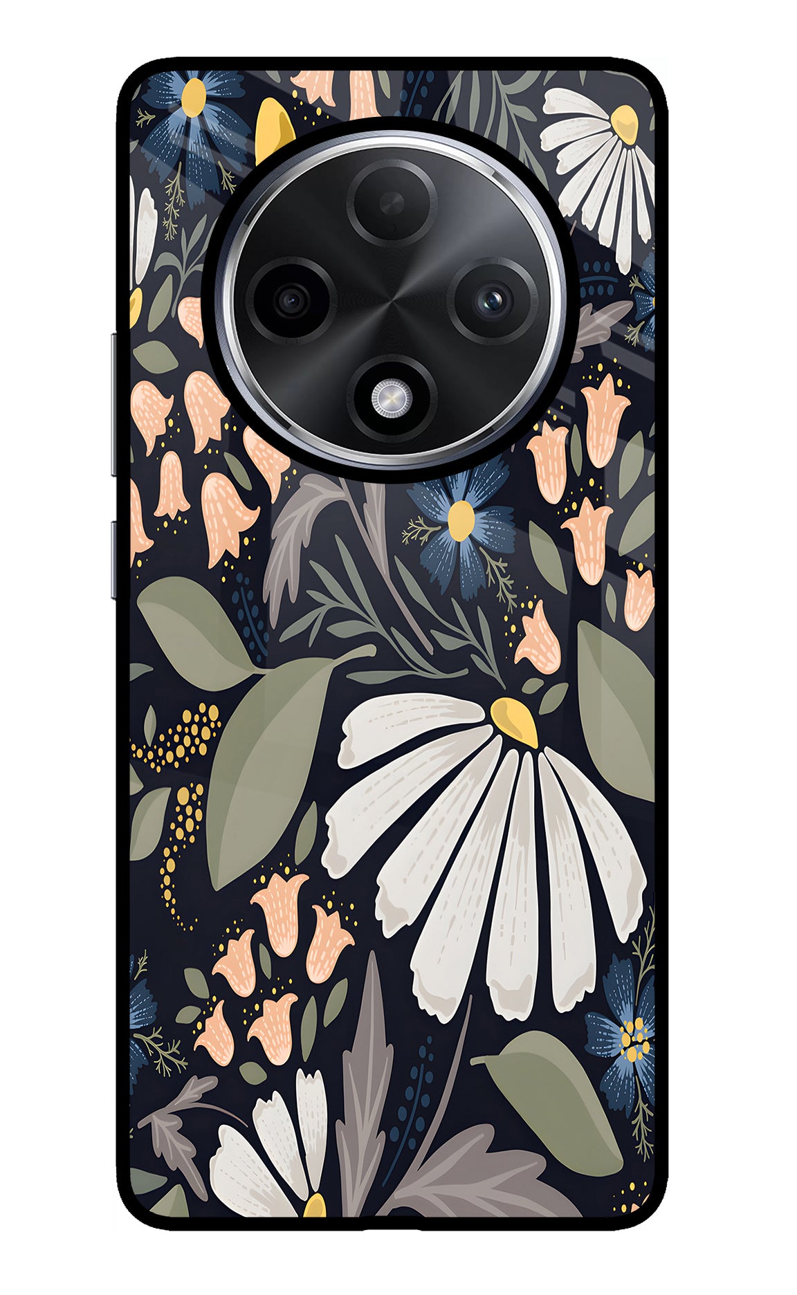 Flowers Art Oppo F27 Pro Plus Glass Case