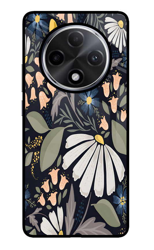 Flowers Art Oppo F27 Pro Plus Glass Case