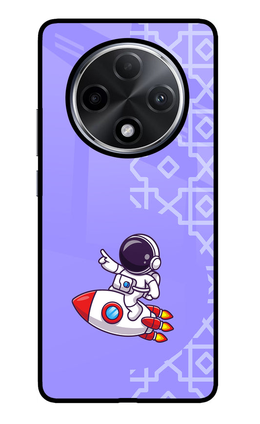 Cute Astronaut Oppo F27 Pro Plus Glass Case
