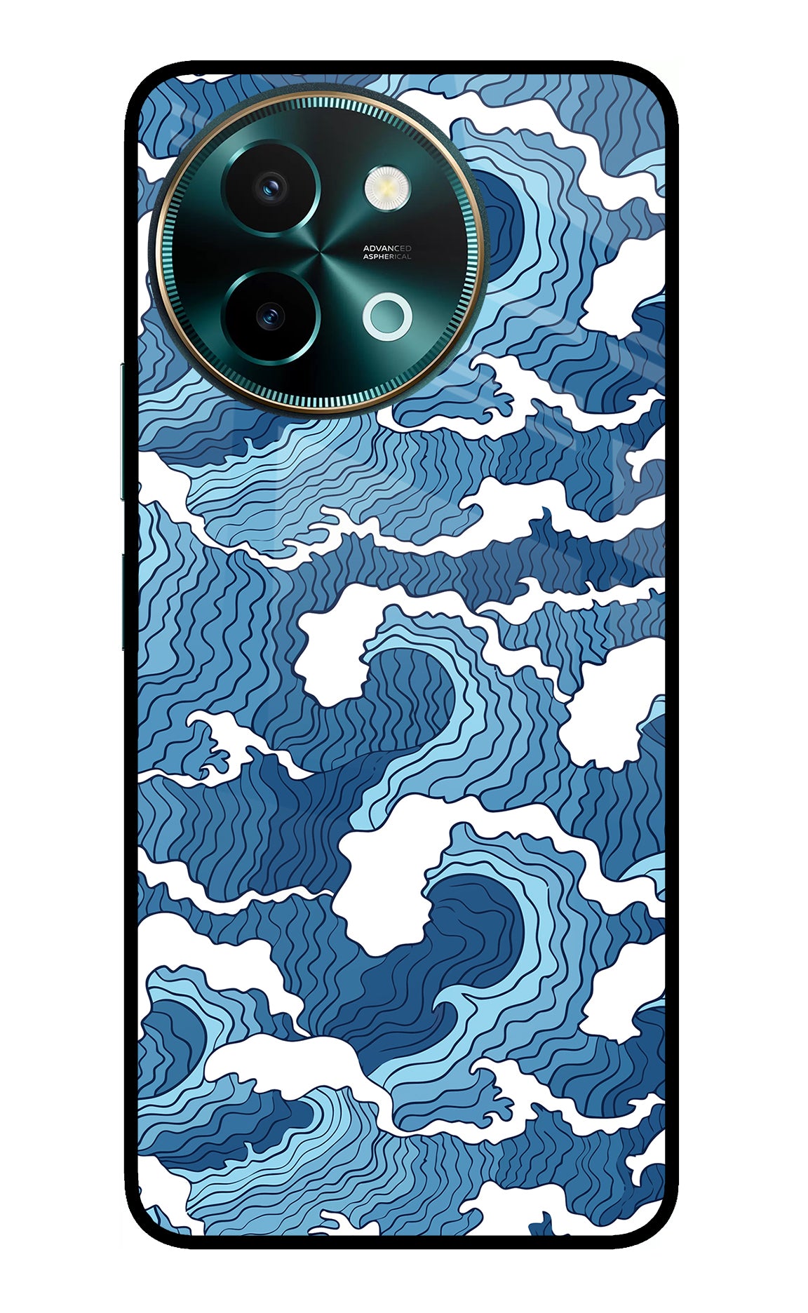 Blue Waves Case for Vivo Y58 5G