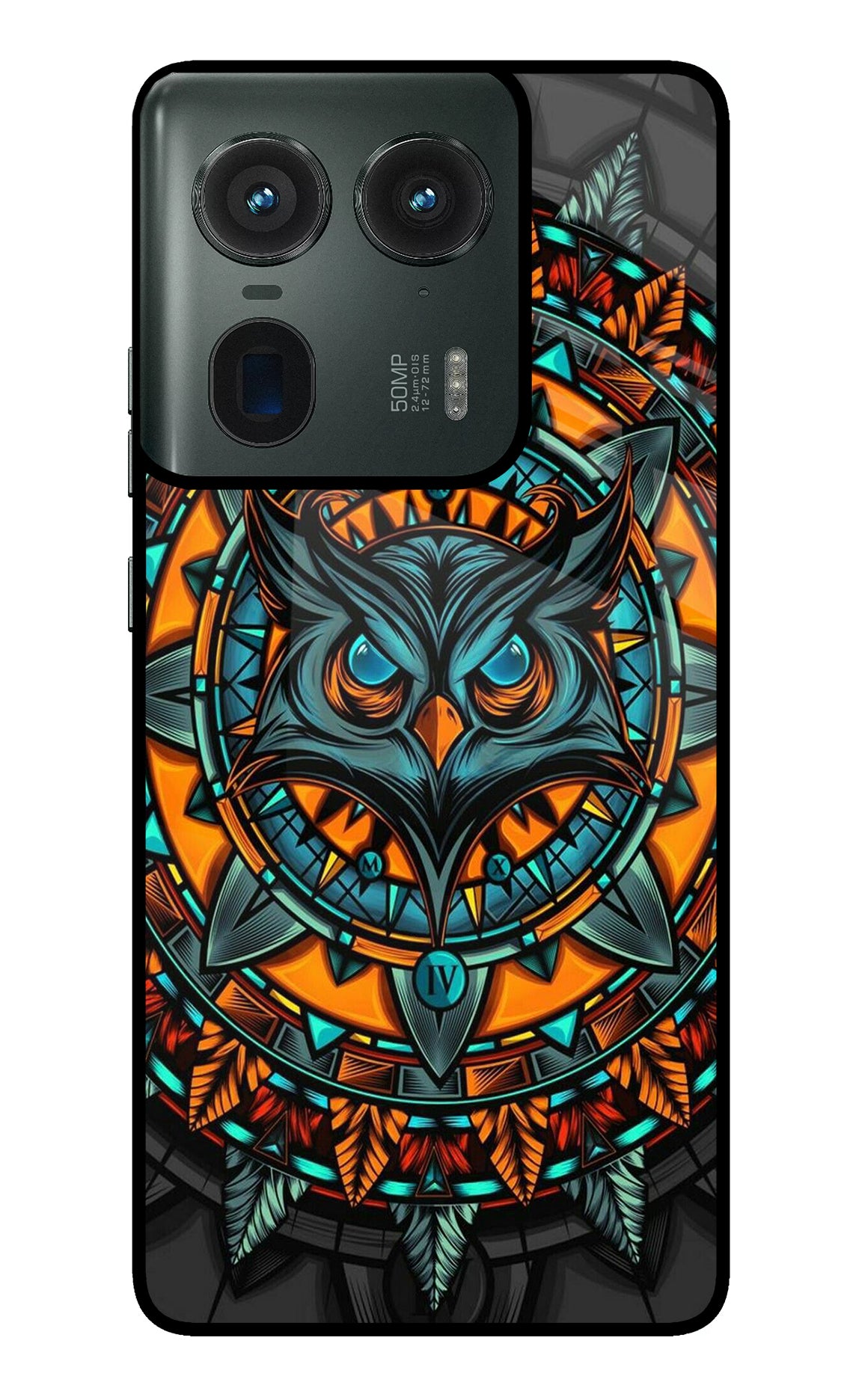 Angry Owl Art Case for Moto Edge 50 Ultra 5G