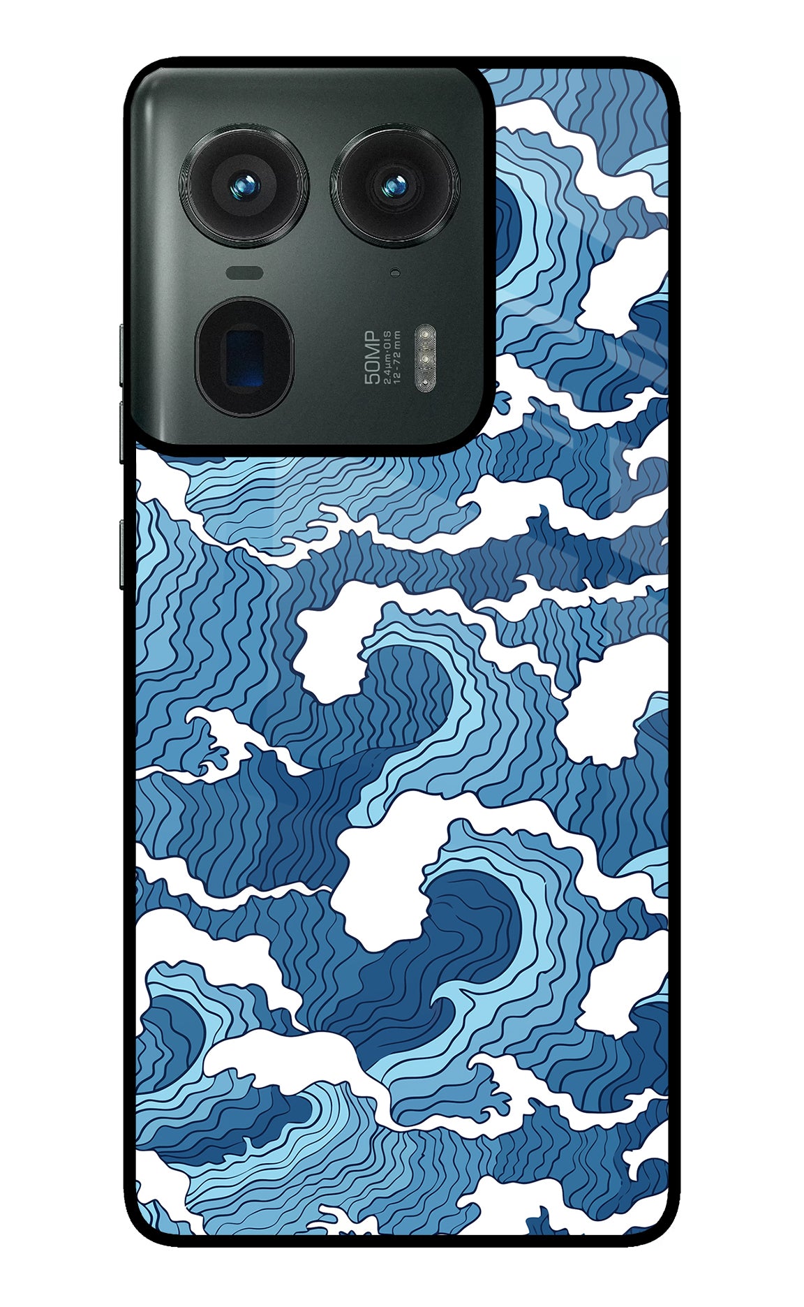 Blue Waves Case for Moto Edge 50 Ultra 5G