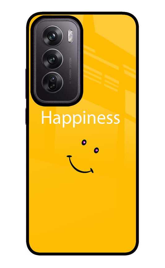 Happiness With Smiley Oppo Reno12 Pro 5G Glass Case
