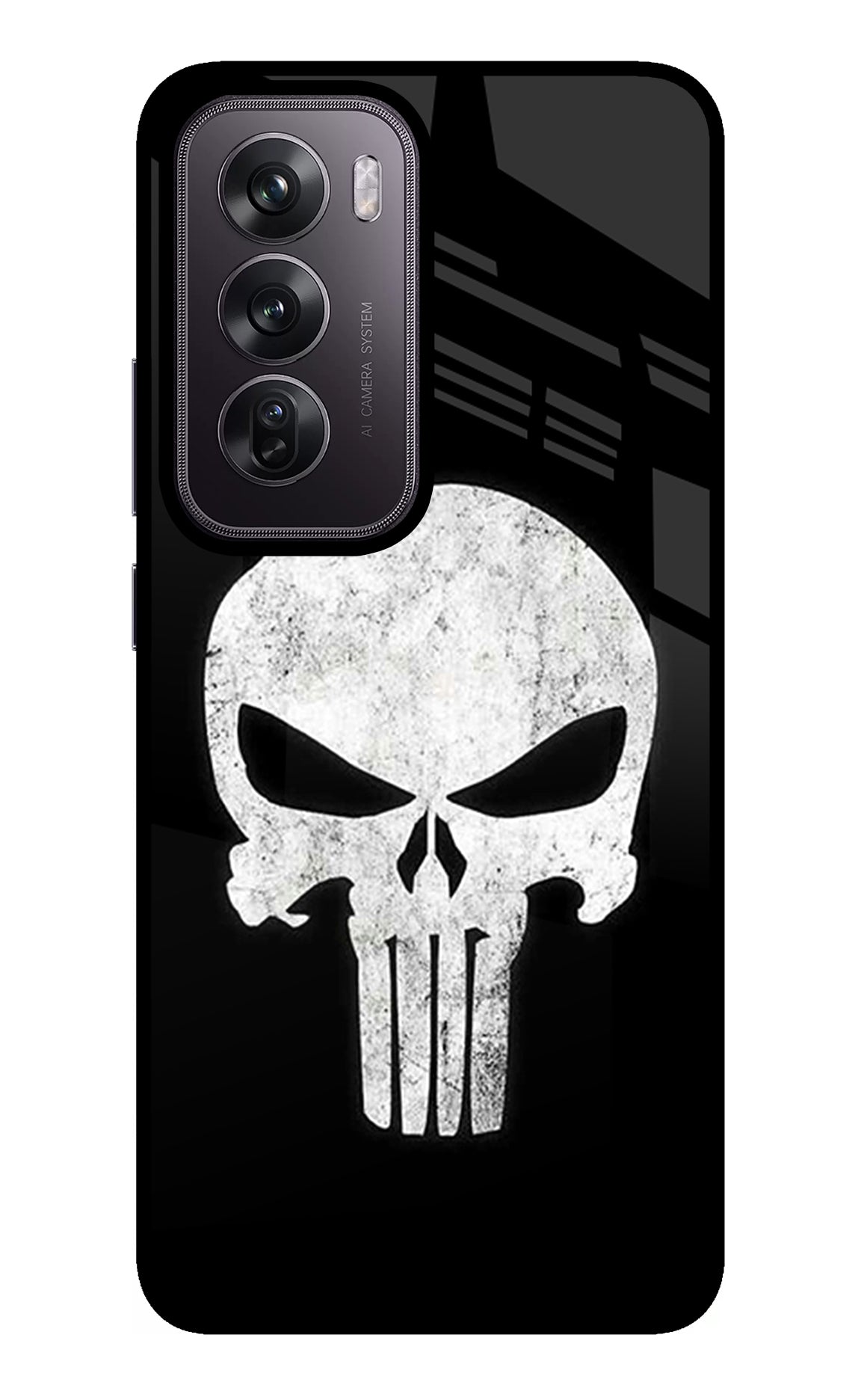 Punisher Skull Oppo Reno12 Pro 5G Glass Case