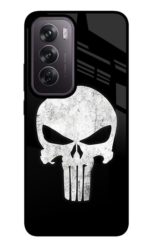 Punisher Skull Oppo Reno12 Pro 5G Glass Case
