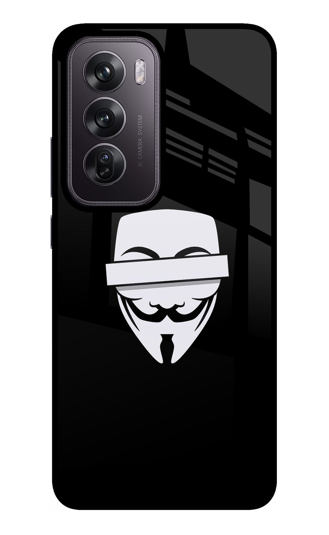 Anonymous Face Oppo Reno12 Pro 5G Glass Case