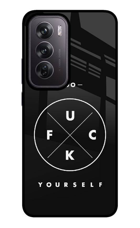 Go Fuck Yourself Oppo Reno12 Pro 5G Glass Case